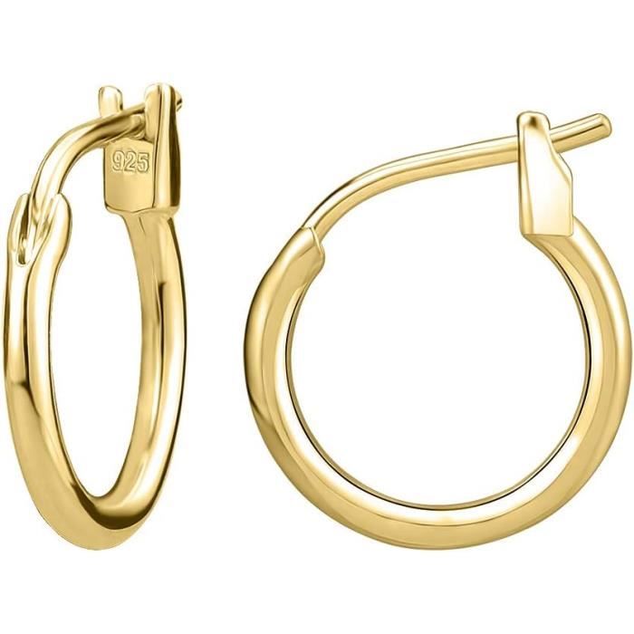 Boucles D'oreilles Créoles En Argent Sterling Avec Opale Bleue - Motif Grec, Neuf Avec étiquettes