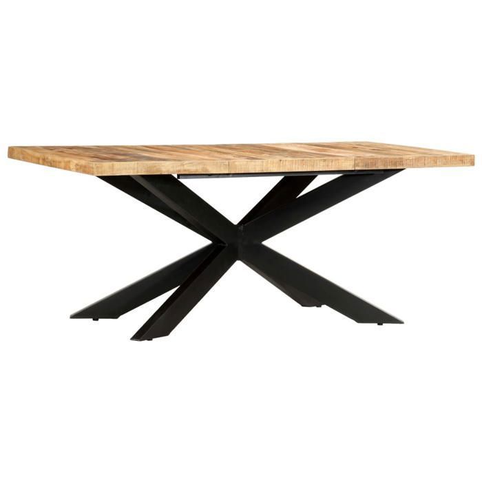 Vidaxl Bois de manguier - 180x90x76 cm - vue 1