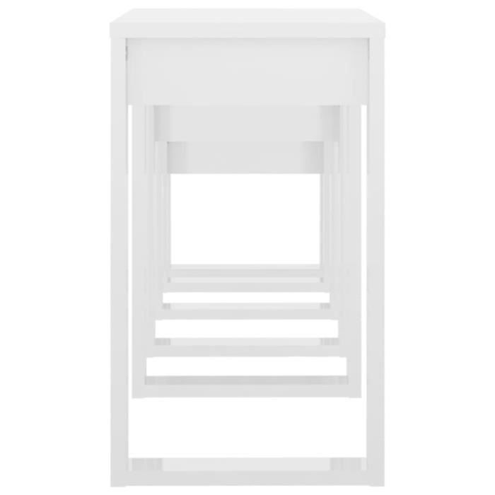 tables gigognes - vingvo - yin(808609) - blanc brillant - aggloméré - contemporain - design