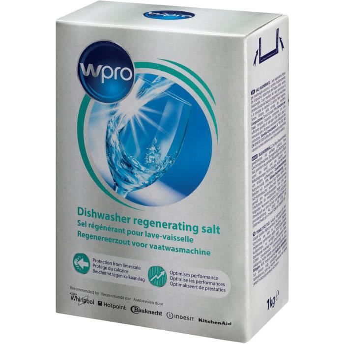 Sel régénérant pour lave-vaisselle WPRO DWS115 - boîte de 1 kg