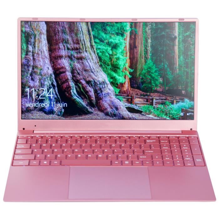 Ordinateur Portable windows 11 Ultrabook 15.6 Pouces 8GB+256GB Intel 2.3GHz Rose YONIS