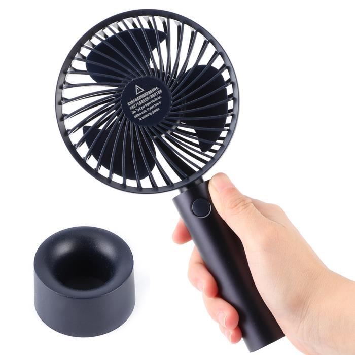 QUEENYARD Ventilateur Portable Pliable – Rechargeable USB, 3 Vitesses, Batterie 5000 MAh, Pour Bureau/voyage - 3