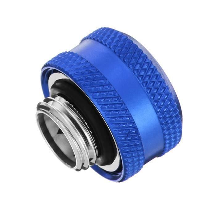 Richer-R Raccord Rotatif 360° G1/4 Pour Watercooling PC - Connecteur Tube Refroidissement Argent