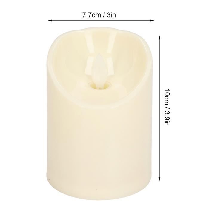 Bougies LED Jésus – Lot De 4 – Flamme Sans Feu – Décoration Sacrée, Noël, Pâques – Lumière Chaude Et Sûre