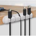 Pinces pour câbles Organisateur de Gestion des câbles, Crochets adhésifs, Support de câble pour câbles d'alimentation et câbles-1