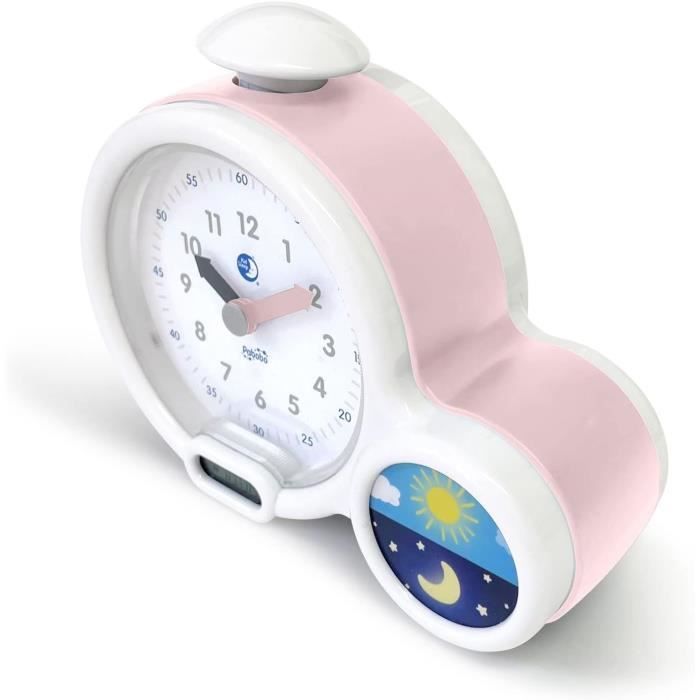 Réveil Éducatif Rond avec Motif de Fusée pour Enfants • Ma Petite Horlogerie