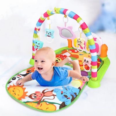 Tapis Musical pour Tout-Petits, Jeu Tactile, Clavier de Piano pour Bébé, Tapis de Pile Jouet avec 2 Bâtons pour Garçons et Filles, Éducation Précoce