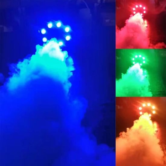 Machine à Fumée 500 W Avec LED RGB Et Télécommande - Pour Fêtes, DJ, Mariages, Spectacles, Effet Brouillard Coloré Et Lumineux