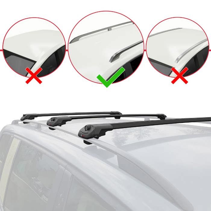 Compatible avec Dacia Sandero Stepway 3 2021-2026 FLY Model Barres de Toit Railing Porte-Bagages