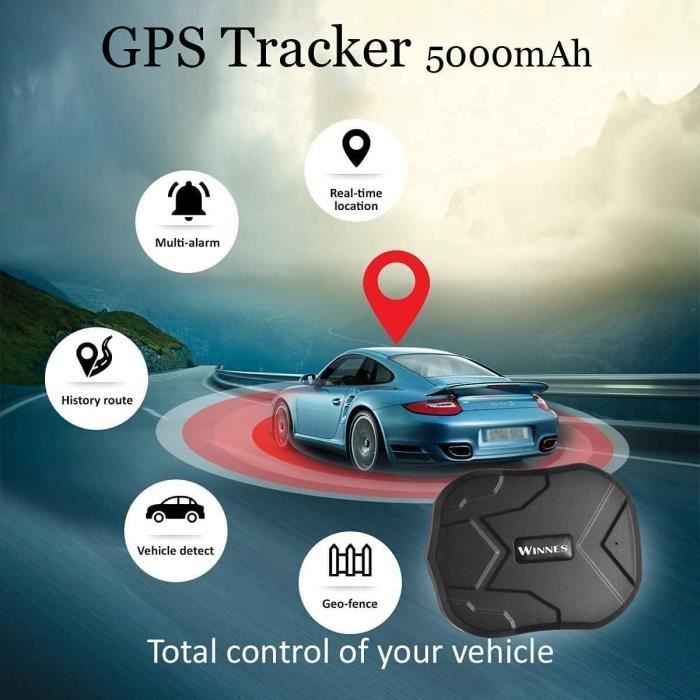 Traceur GPS Véhicule Temps Réel - Alarme Anti-vol - Pour Voiture, Moto, Remorque - Installation Facile
