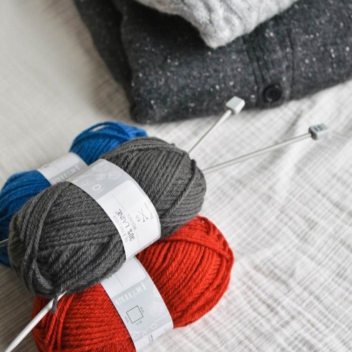 Pelote De Laine à Chaussettes 4 Fils Couleur 00183- Graphite Bleu