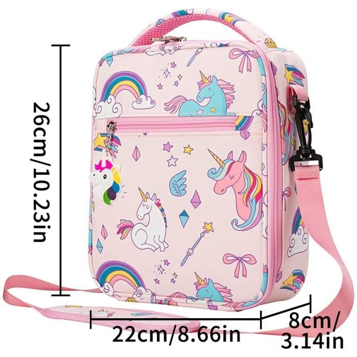 Sac Isotherme Repas Enfants,Sac Isotherme Repas Enfant Réutilisable et  Etanche,avec Poche Frontale Bandoulière Réglable Amovible - Cdiscount Maison