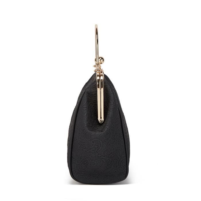 Sac Bandoulière Femme Noir En Simili Cuir Zippé - Vintage Et Léger - Neuf Sans étiquette