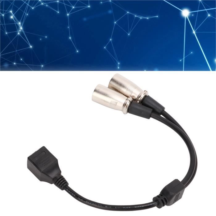 Câble Adaptateur Vélo électrique 19 Cm – Compatible écrans KT Et SM, étanche Et Costaud