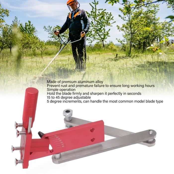 DBA02 Affûteur de lame de tondeuse réglable Affûteur de Lame de Tondeuse à Gazon, Kit D
