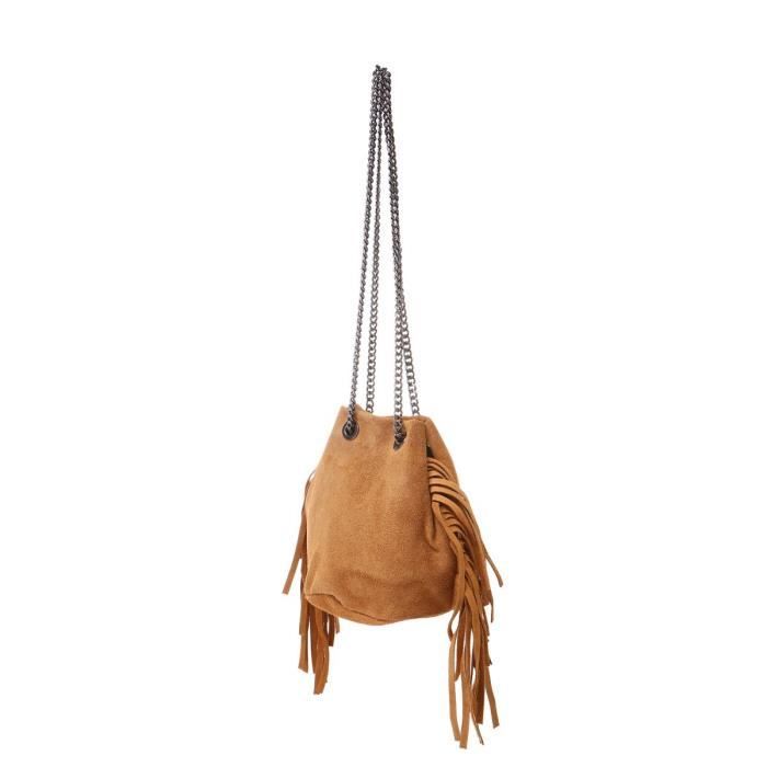 Sac a frange sales camel