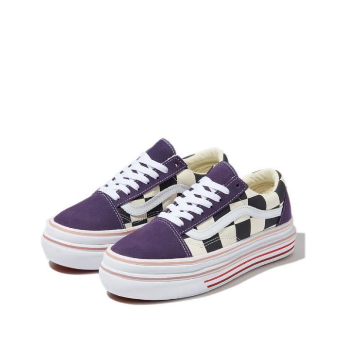 Basket Vans SUPER COMFYCUSH OLDSKOOL Violet Blanc Noir Tige
