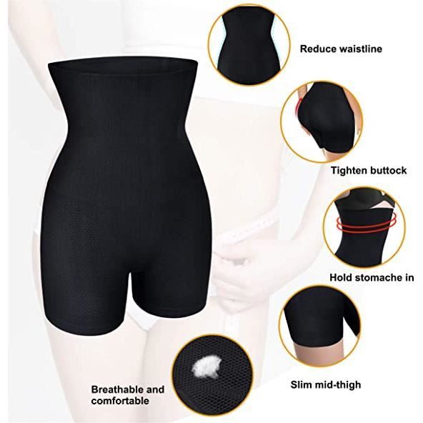 Culotte Gainante Femme Taille Haute - Ventre Plat, Fesses Remontées | Shapewear Invisible Sous Les Vêtements