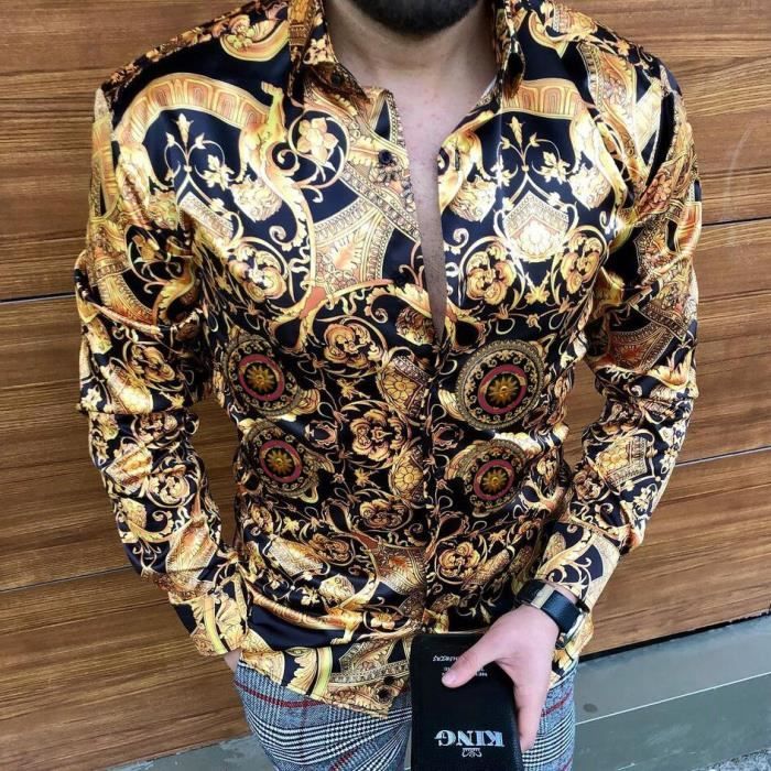 Chemise noir et or hotsell