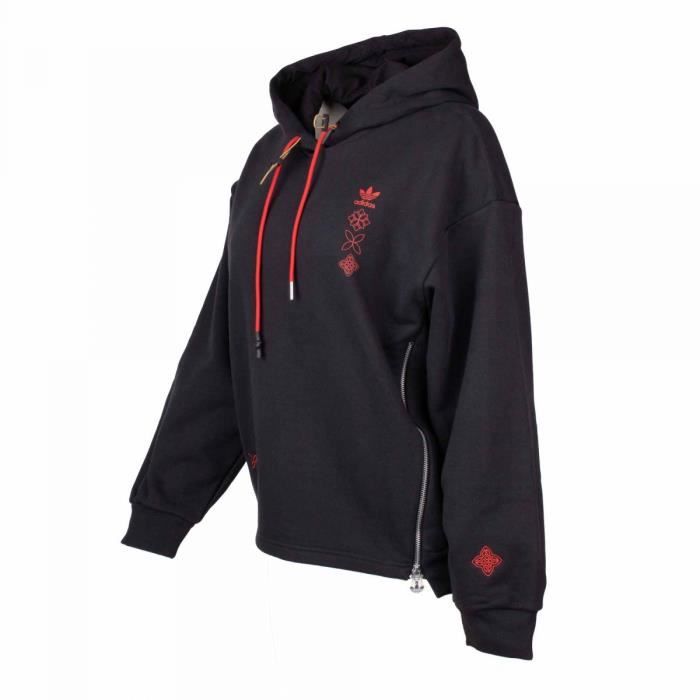 Sweat capuche noir adidas online