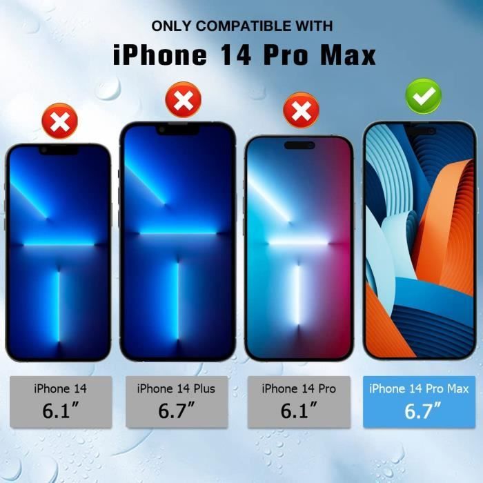 Film Protection Ecran Apple iPhone 13 Pro Max Verre Trempé Vitre Haute  Résistanc