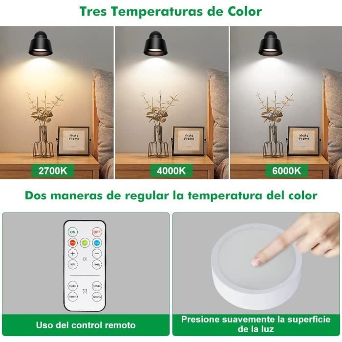 AIBOO Led Applique Murale Avec T l commande Usb Rechargeable