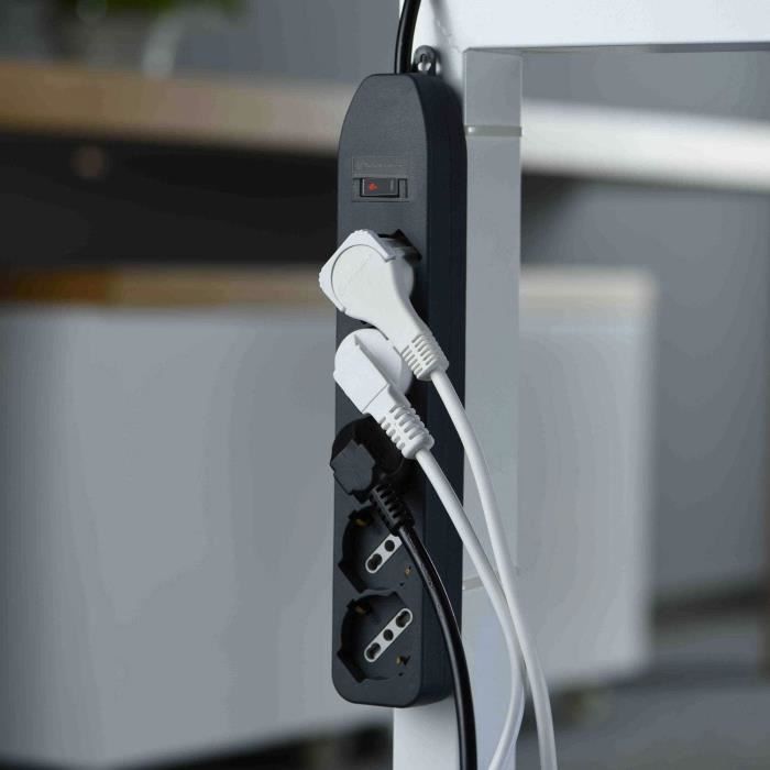 62066 Multiprise 5 Places Polyvalents (Schuko + 10-16 A) Câble 1,5 M ...