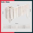 Bordure de jardin flexible en bois de pin - 15 x 110 cm - Blanc - KOTARBAU®-2