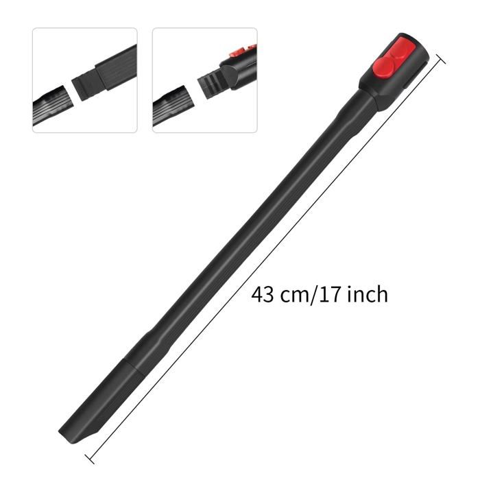 Suceur plat flexible pour aspirateur, pour tous les aspirateurs avec raccord 35/32 mm, buse universelle clipsable de 62 cm - Electroménager