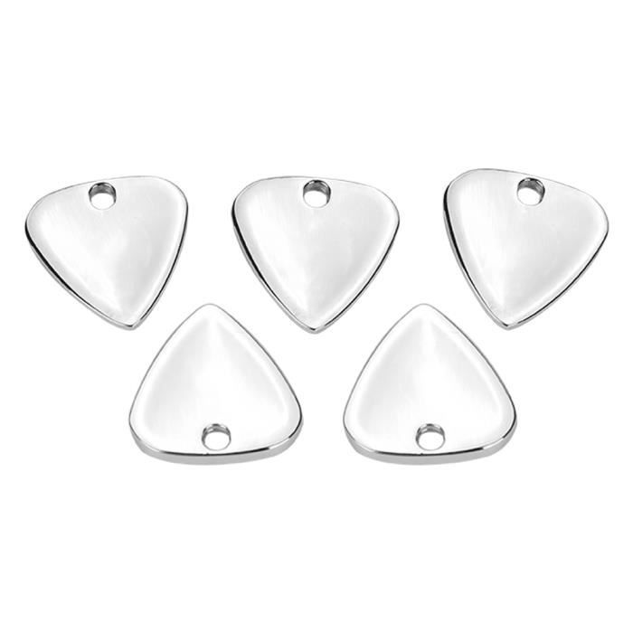 ECSiNG Lot De 5 Médiators En Bois D’Olivier – Plectres Guitare 32x27x2.2 Mm, Son Chaud Et Naturel, Pour Guitare Électrique, Acoustique Et Basse