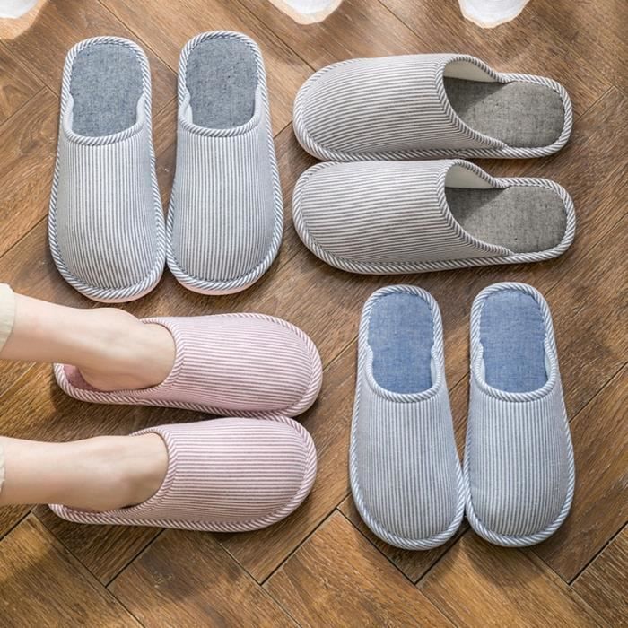 Tong tongs de sol en coton bout ferm pour femmes LIGHT BLUE