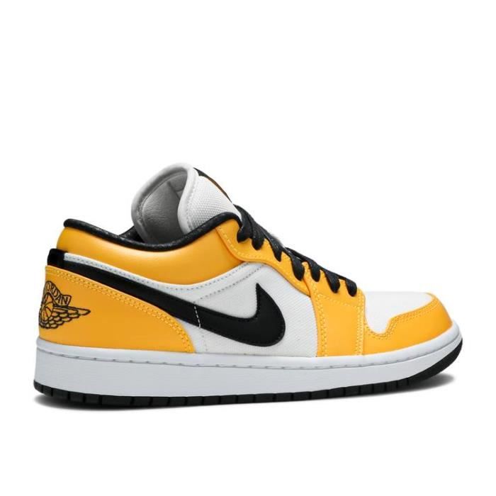 Baskets AIR JORDAN 1 Low Chaussures pour Homme Femme Jaune
