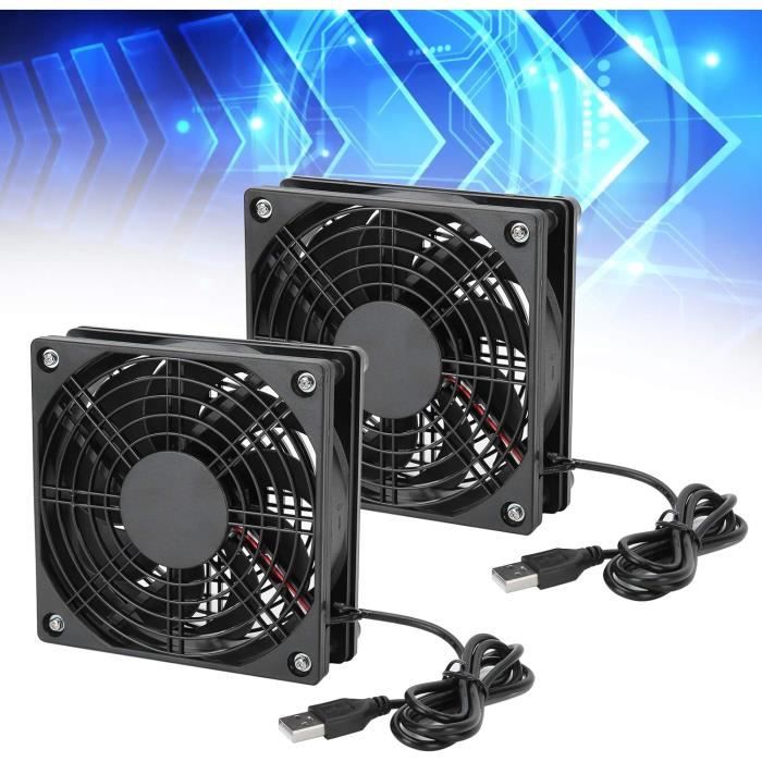 Ventilateur USB 5V 50x50x15 Mm - Silencieux, Pour Refroidissement PC/imprimante - 10.5 CFM