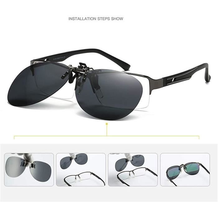 Verres de soleil clip sur 2025 lunettes