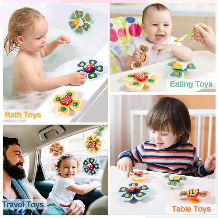 Dww-ventouse Spinner Jouets Pour Bb, Hand Spinner Jouet Bebe 1an