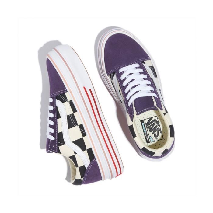 Vans best sale damier violet