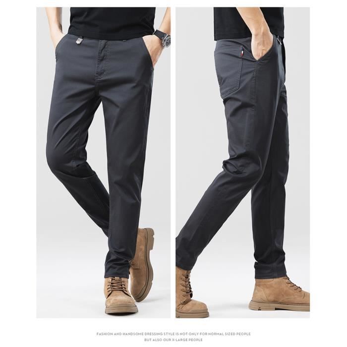 Pantalon homme sales coupe droite large