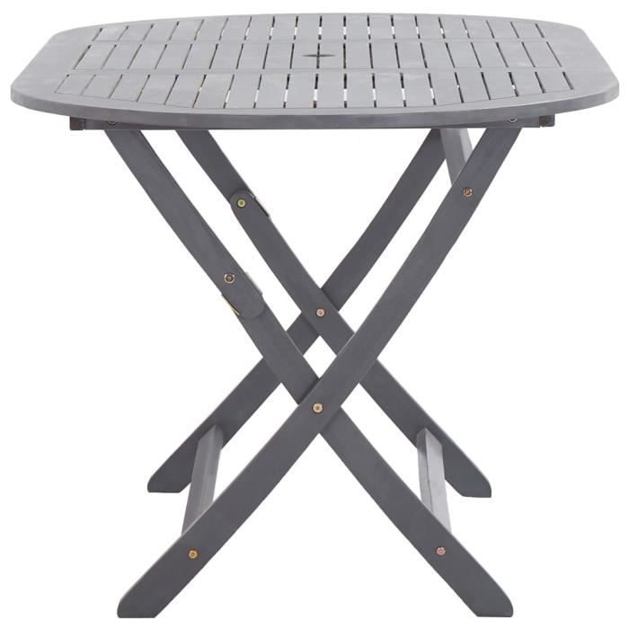 Table de jardin pliable 110x55x75 cm bambou