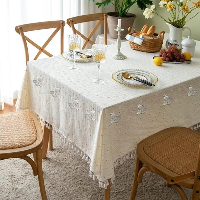 8 Poids Magnétiques Pour Nappe D'extérieur En Acier Inoxydable - Avec Sac De Rangement - Pour Pique-nique, Jardin, Mariage