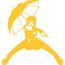 Sticker Manga Fille Sticker Chambre Ado 50 X 52 Cm Jaune Fonce Achat Vente Stickers Cdiscount