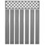 Homgeek Panneau De Cloture De Remplacement Gris 170 Cm Cloture