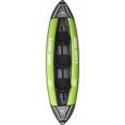 Kayak Gonflable 2-3 Places AQUA MARINA Laxo-380 - Résistant aux UVs - Vert-0