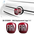 Autocollant Fiat 3D Remplacement Logo pour 500, Avant et Arrière-0