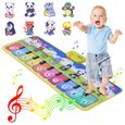 Piano tapis de danse pour enfant - Jouet d’éveil - Instrument de musique pour enfant – Tapis musical – Jouet enfant (110 x 36 cm)-0