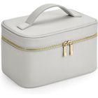 CHICHENG Boutique Beauty Case Trousse De Toilette En Cuir Synthétique Saffiano Avec Poches Intérieures Et Poignée De Transport 23 X 1[y8321]