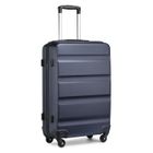 Kono Valise Cabine Rigide Légère 55x38x20cm Trolley en ABS Valises Soute à 4 roulettes avec Serrure à Combinaison, Marine