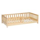 Lit Barrière Enfant - LAÏBA KIDS - Petit Dreamer - 80x160 cm - Beige - Sécurisé et Confortable