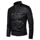 Blouson en Cuir Plus Chaude en Velours Moto de Loisirs en Cuir PU - FUNMOON - Hommes