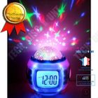 LUNAVO Réveil lumineux enfant - Multicolore - Projection étoilée - Musique - Fonction Snooze - Rose