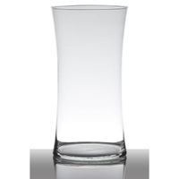 INNA-Glas Vase à Poser au Sol en Verre Denny, sablier - Rond, Transparent, 40cm, Ø 20cm - Vase Transparent - Vase décoratif